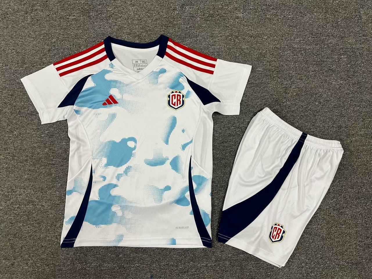 Kids-Costa Rica 2024 Away White Soccer Jersey